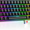 TH61 60% Mechanical Gaming Keyboard,Rgb Backlit Wired Ultra-Compact Mini Mechanical Keyboard Full Keys Programmable Black